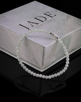 Small Beaded Jade Twist Clasp Bracelet