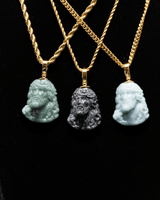 Micro Jesus Head Jade Pendant