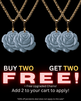 Rose Blue Water Jade Pendant