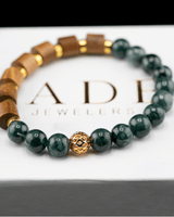 Forest Sage Jade Bracelet