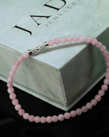 Small Beaded Jade Twist Clasp Bracelet
