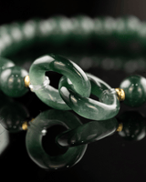Donut Link Beaded Jade Bracelet