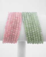 Small Beaded Jade Twist Clasp Bracelet