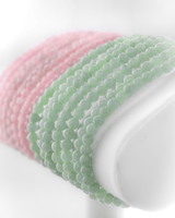 Small Beaded Jade Twist Clasp Bracelet