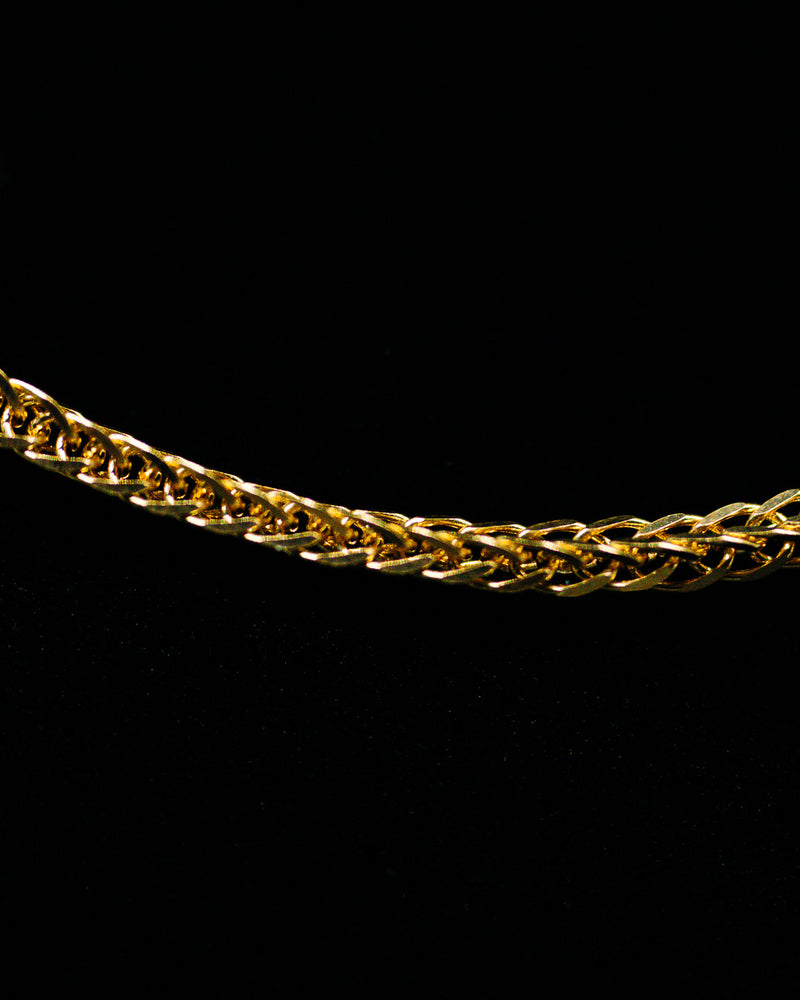 Solid 18k Yellow Gold Micro Franco Chain