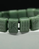 Green Jade Mahjong Bracelet