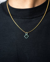 Micro Clover Link Jade Pendant