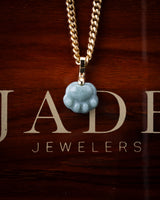 Micro Dog Paw Jade Pendant