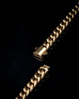 8mm Gold Cuban Chain