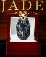 Kitsune Mask Jade Pendant