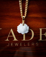 Micro White Lotus Jade Pendant
