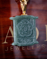 Korean Mugunghwa Flower Jade Pendant