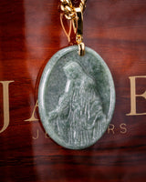 Standing Virgin Mary Jade Pendant