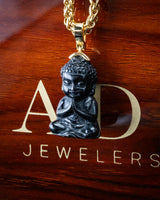 Micro Meditating Baby Buddha Jade Pendant