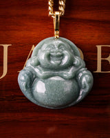 Laughing Buddha Jade Pendant