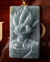 Iconic Anime Character Rectangular Jade Pendant