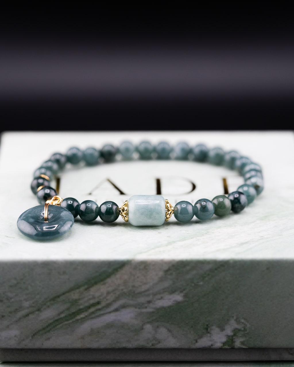 Golden Harmony Donut Jade bracelet – The Jade Jewelers