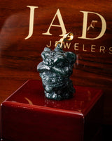 Lion Dancer 3D Blue Water Jade Pendant
