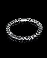 10mm White Gold Cuban Bracelet