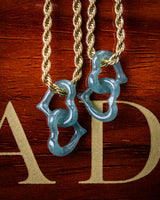 Micro Heart Link Jade Pendant