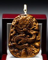 Dragon Flying Over 4 Seas Jade Pendant