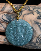 Sacred Nine Surrounding Serenity Jade Pendant