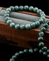 Blue Diamond Cut Jade Bracelet