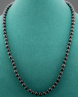 Diamond Cut Beaded Jade Necklace