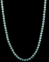 Diamond Cut Beaded Jade Necklace