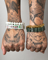 White Jade Mahjong Bracelet