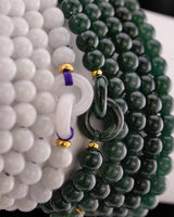Donut Link Beaded Jade Bracelet