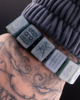 Blue Jade Mahjong Bracelet