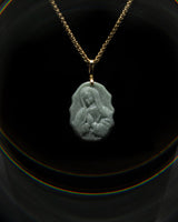 Virgin Mary Jade Pendant
