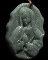 Virgin Mary Jade Pendant
