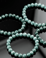 Blue Diamond Cut Jade Bracelet