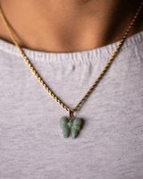 Micro Jade Ribbon Pendant