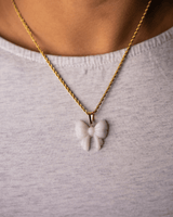 Micro Jade Ribbon Pendant