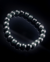 Medium Full Beaded Black Jade Bracelet