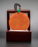 RED AMBER FORTUNE JADE PENDANT