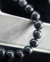 Medium Full Beaded Black Jade Bracelet