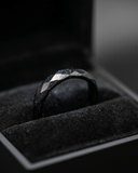 Ring - Diamond Cut Black Jade