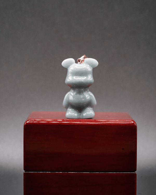 Micro BearBrick Jade Pendant