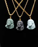 Micro Jesus Head Jade Pendant