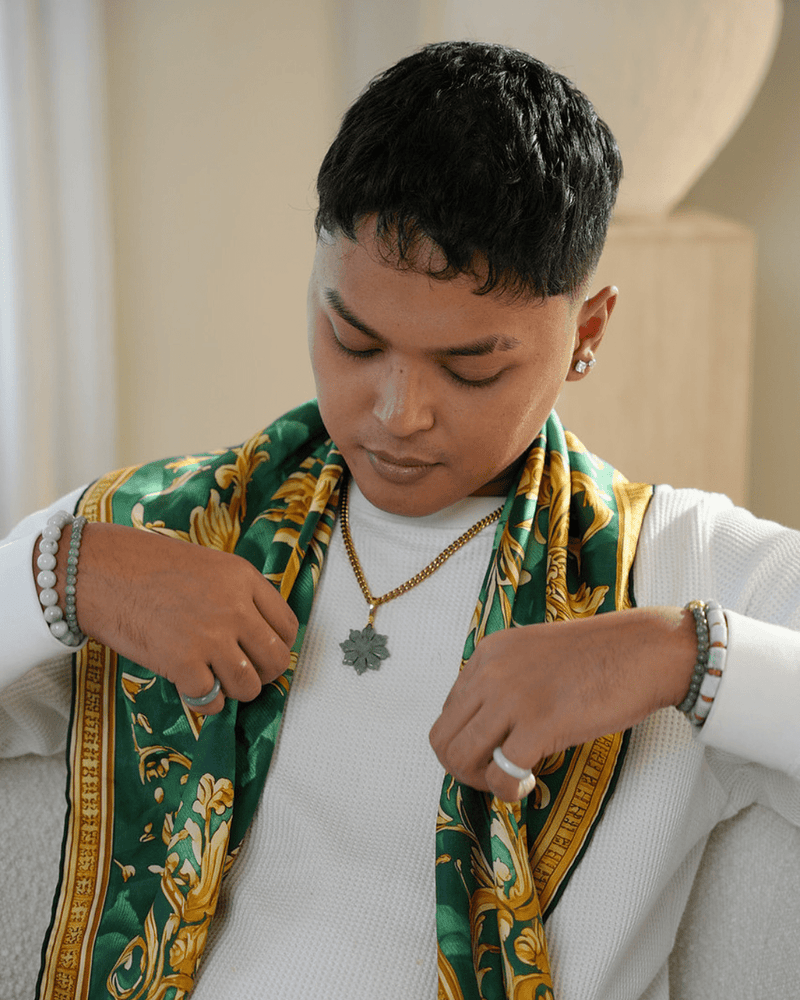 Custom Jade Jewelers Silk Scarf Bandana