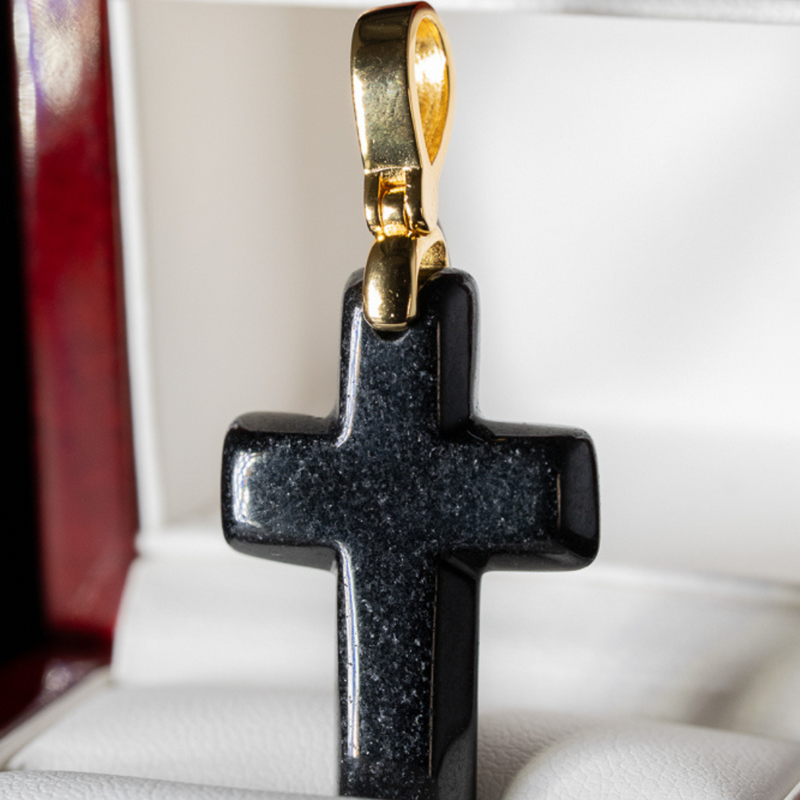 Micro cross Jade Pendant 2.0