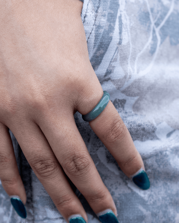 Ring - Blue Water Jade