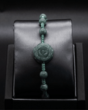 Beaded Rose Bluewater Jade Rope Bracelet