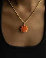 Rare Red Jade Filipino Sun Pendant