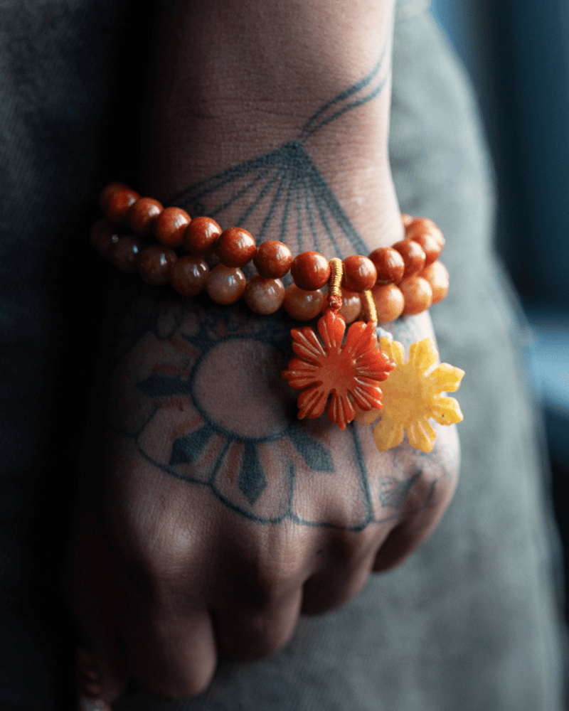 Two Toned  Filipino Sun Jade Bracelet