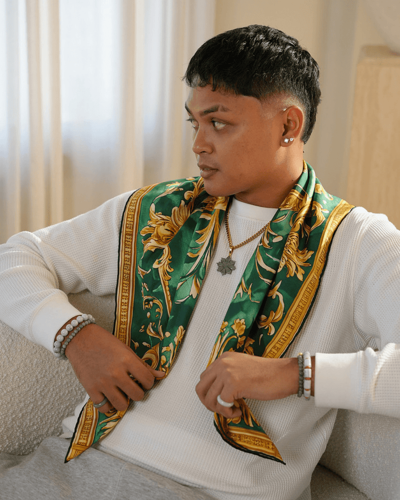 Custom Jade Jewelers Silk Scarf Bandana